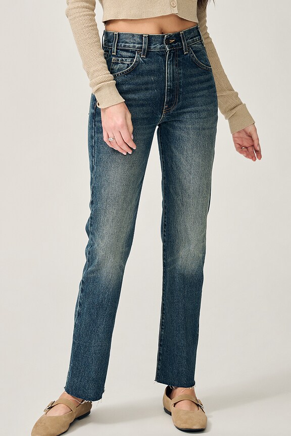 view 2 of 7 Calla Straight Leg Jeans in Simon Wash