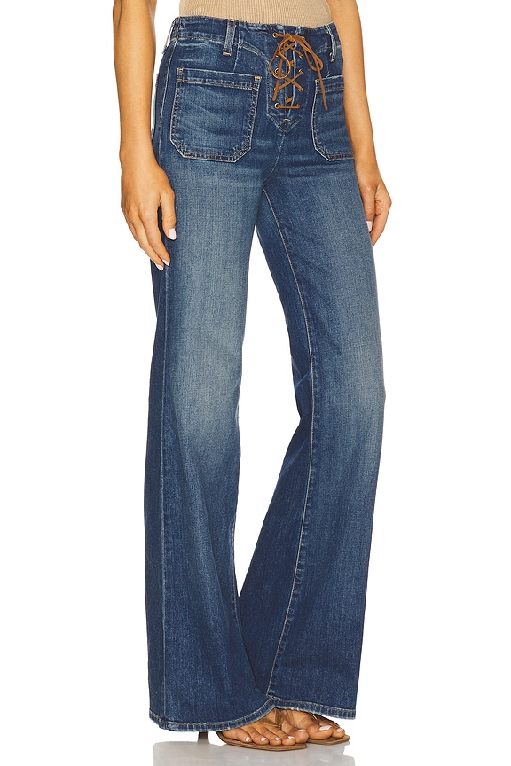 view 2 of 6 Florence Lace Up Jeans in Classic Wash