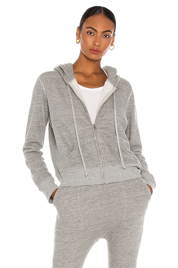 view 2 of 5 Callie Zip Up Hoodie in Heather Grey