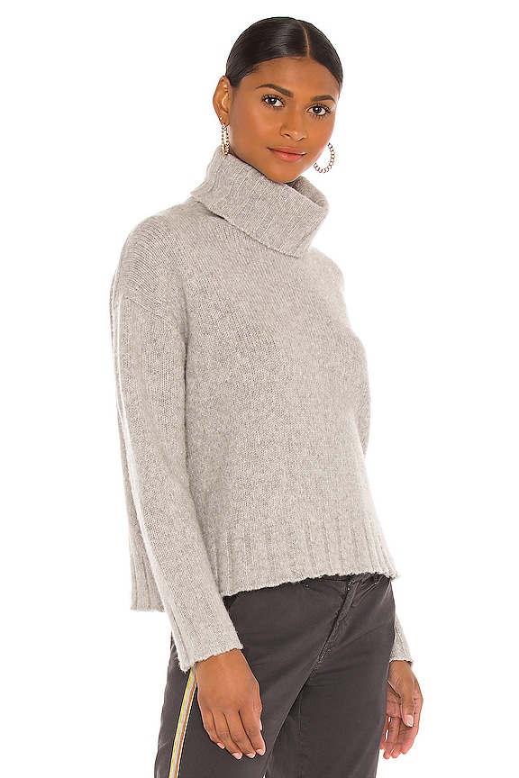 view 2 of 4 Zoe Turtleneck Sweater in Light Heather Grey