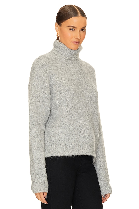 view 2 of 4 Sierra Sweater in Light Grey Melange