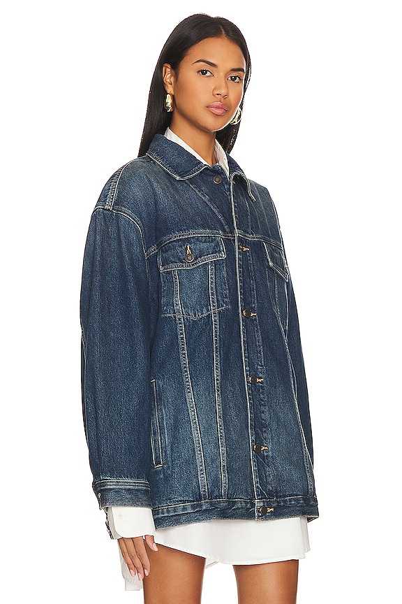 view 2 of 4 Adam Oversized Denim Jacket in Simon Wash