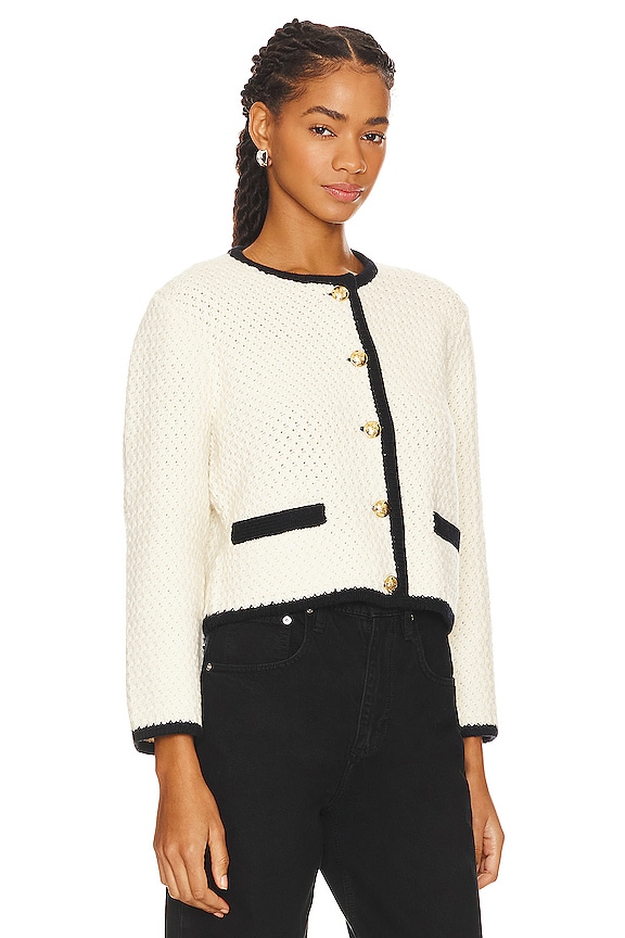 view 2 of 5 CHAQUETA PERAH in Dark Navy & Ivory