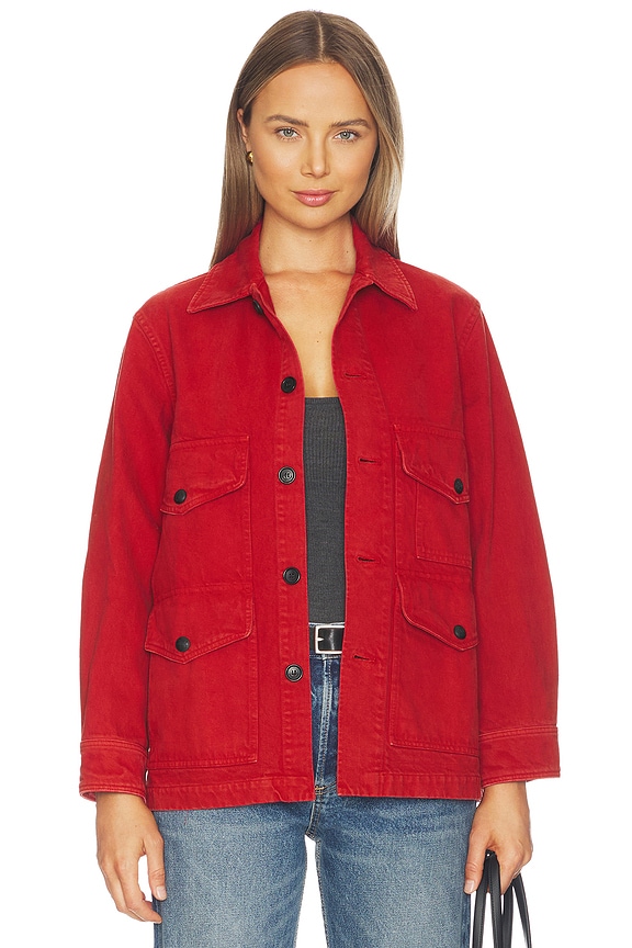 view 1 of 5 Leroy Jacket in Scarlet