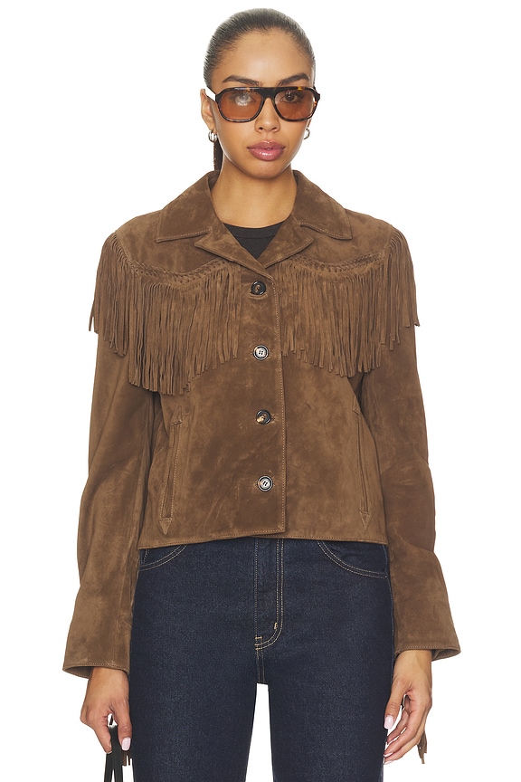 view 2 of 5 Eloi Suede Jacket in Hazelnut