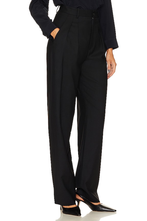 view 2 of 4 Etienne Pleated Pant in Black