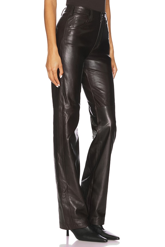 view 2 of 6 Joan Leather Pant in Espresso