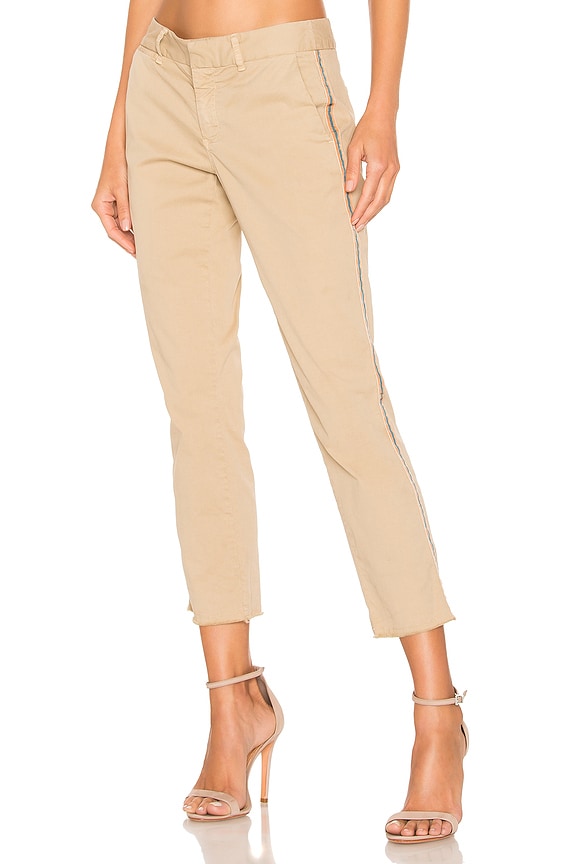view 1 of 4 East Hampton Pant in Desert Sand With Orange & Navy Tape