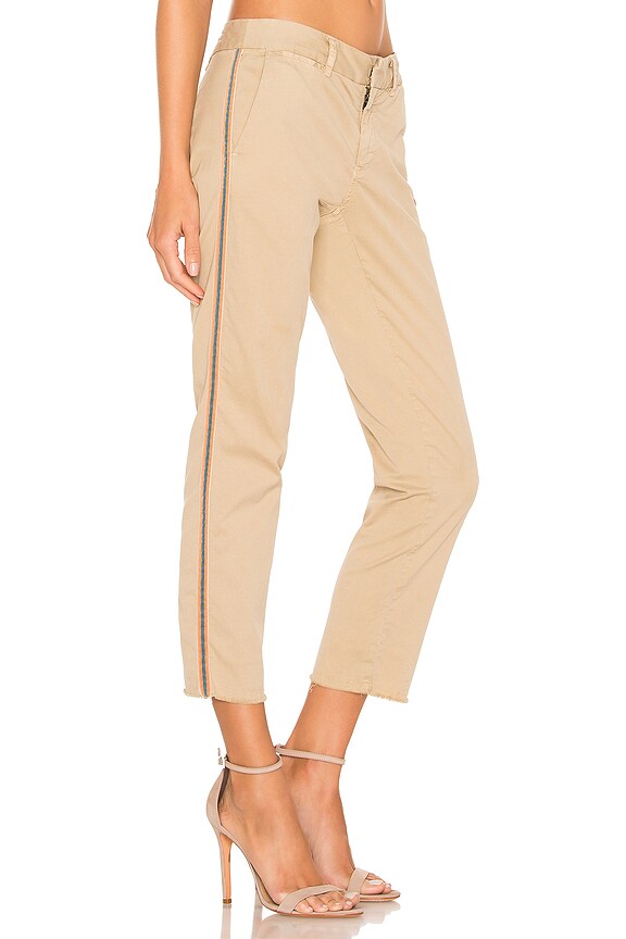 view 2 of 4 East Hampton Pant in Desert Sand With Orange & Navy Tape