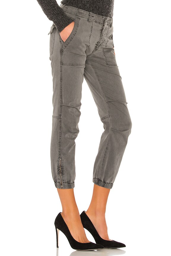 view 2 of 4 Cropped Military Pant in Charcoal