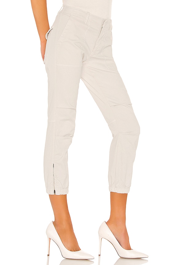 view 2 of 4 Cropped Military Pant in Chalk