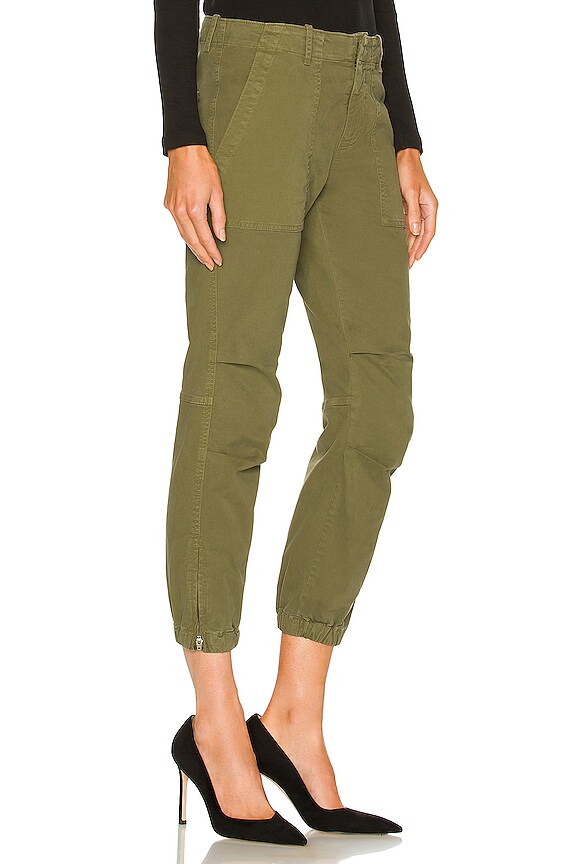 view 2 of 4 Cropped Military Pant in Uniform Green