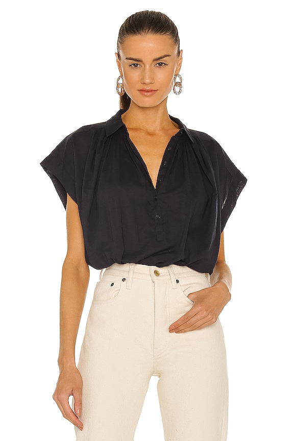 view 1 of 4 Normandy Blouse in Dark Navy