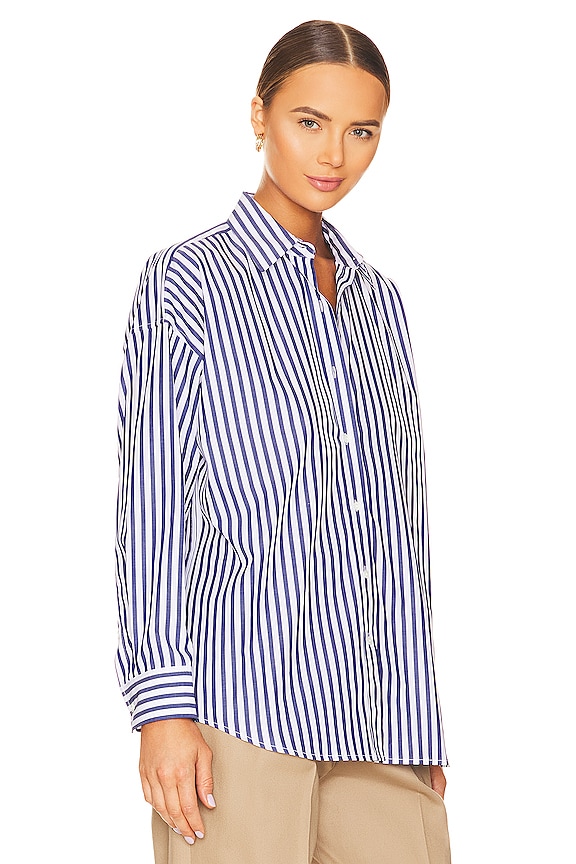 view 2 of 4 ТОП MAEL in Large Dark Navy & White Stripes