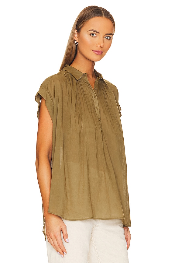 view 2 of 4 Normandy Blouse in Olive Green