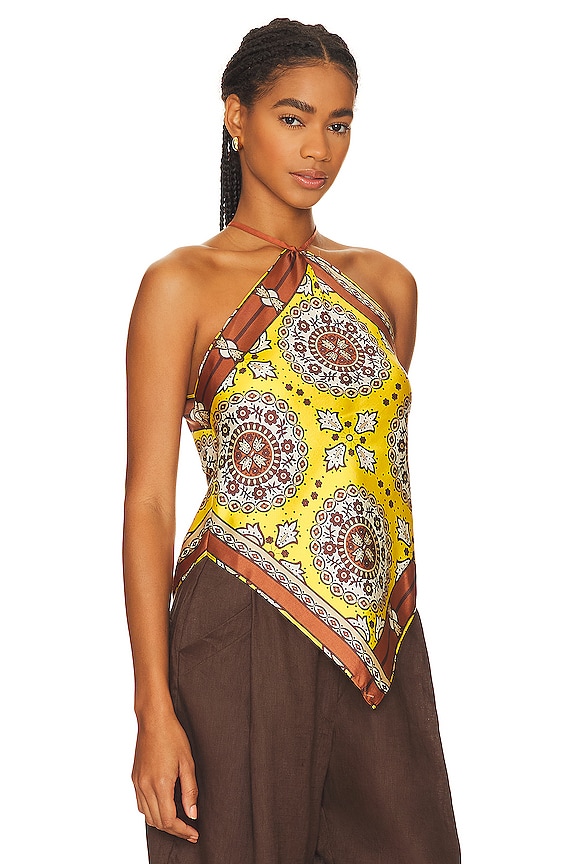 view 2 of 4 AUDREY キャミソール in Scarf Print Yellow