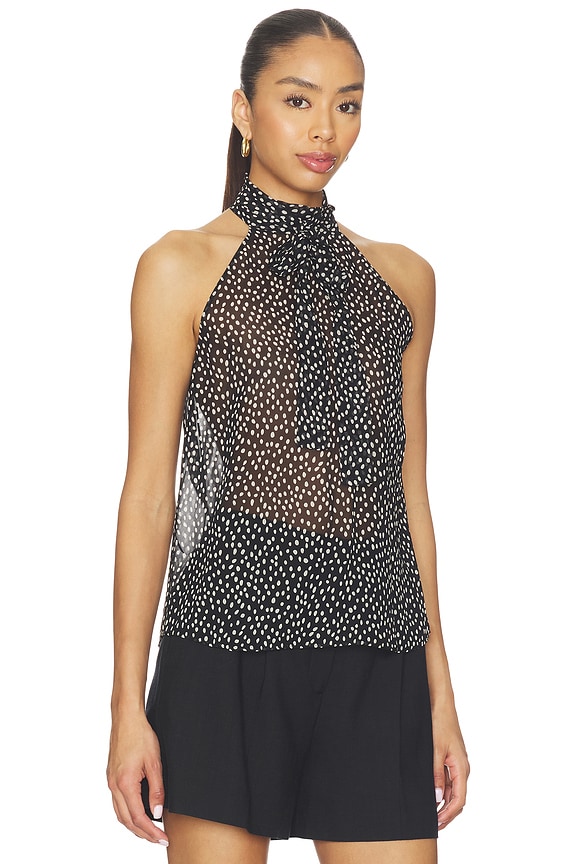 view 2 of 5 Alla Halterneck Top in Wild Dot