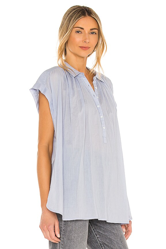 view 2 of 4 Normandy Blouse in Cambridge Blue