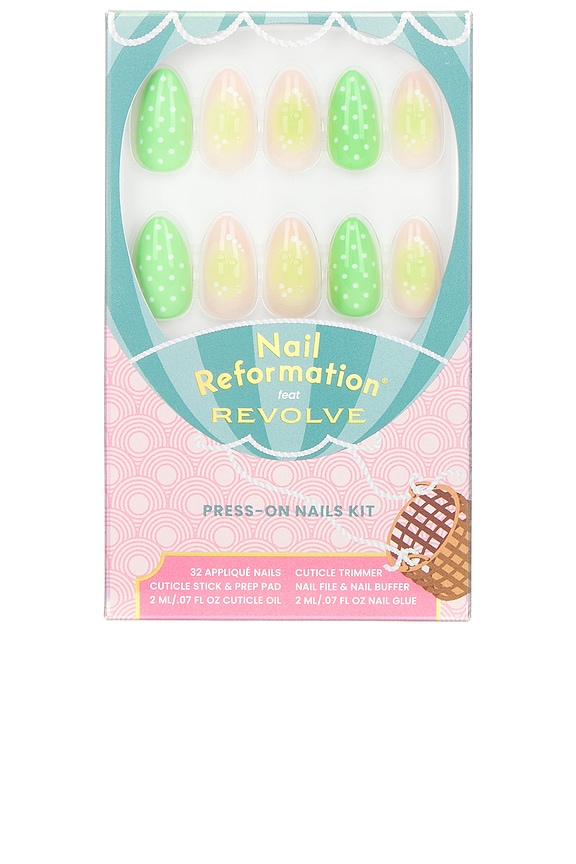 view 1 of 7 UNHAS POSTIÇAS LIME BLOSSOM PRESS ON NAILS in 