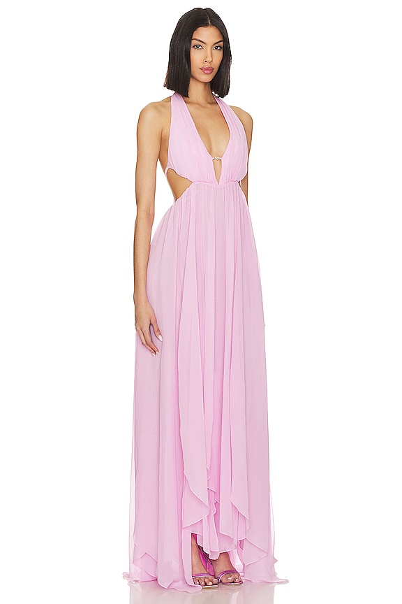 view 2 of 5 Raya Halter Dress in Pink