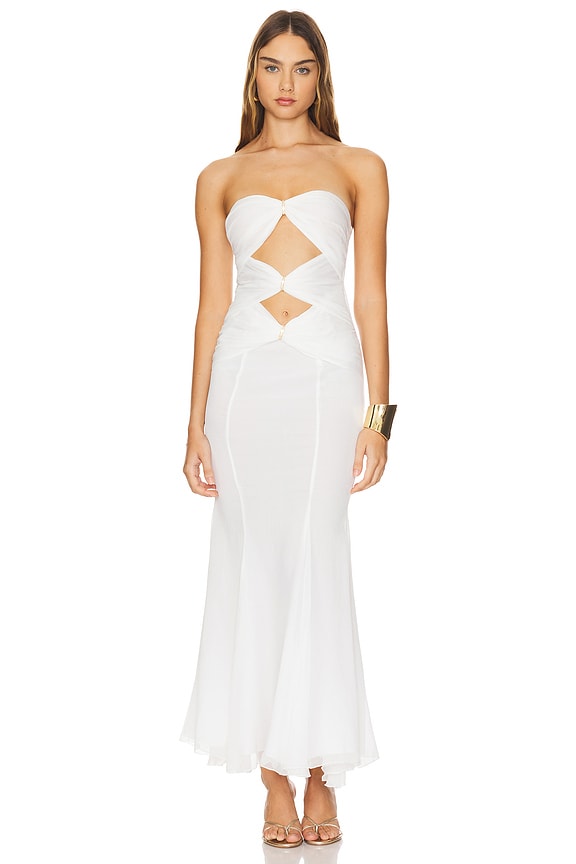 view 2 of 4 Cassandra Dress in White