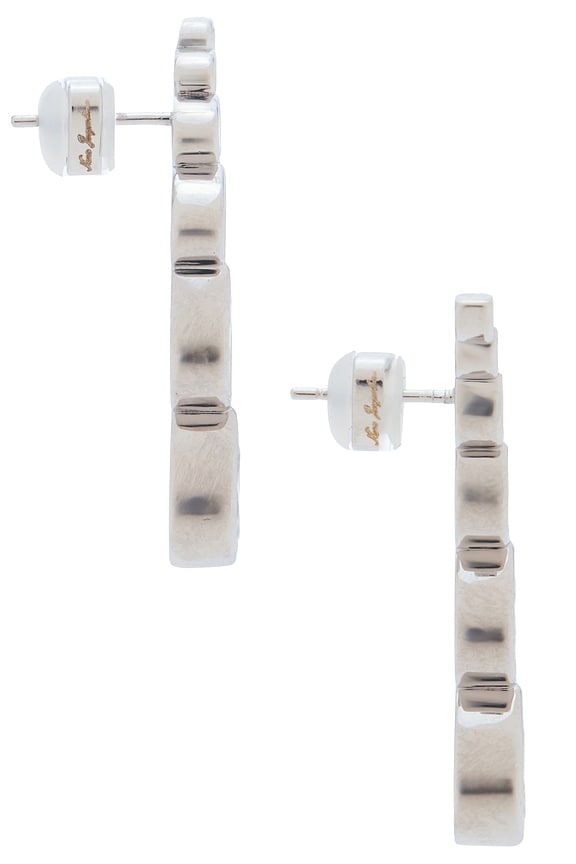 view 2 of 2 BOUCLES D'OREILLES CRISTALLE TEARDROP in Silver