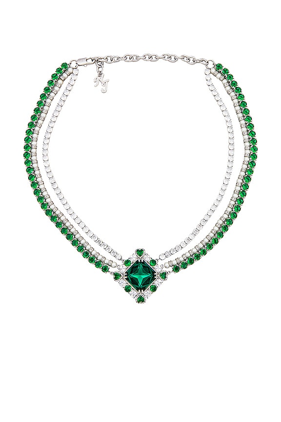 view 1 of 3 Alena Necklace in Green