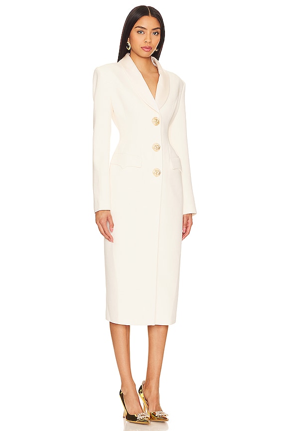 view 2 of 4 Evie Long Suit Jacket in White