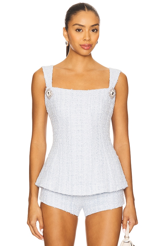 view 2 of 6 Anabella Top in Light Blue