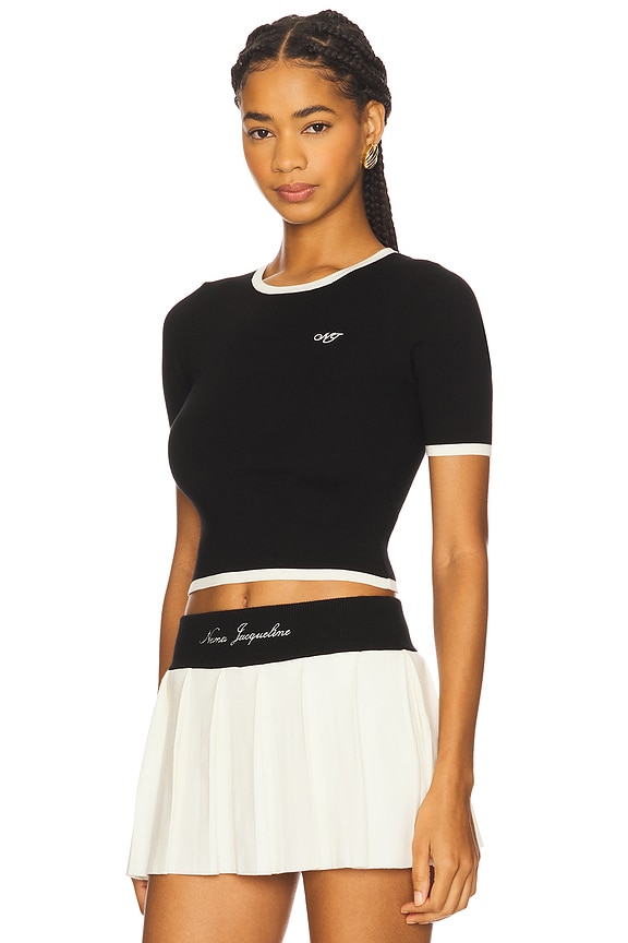 view 2 of 5 Luna Top in Black & White