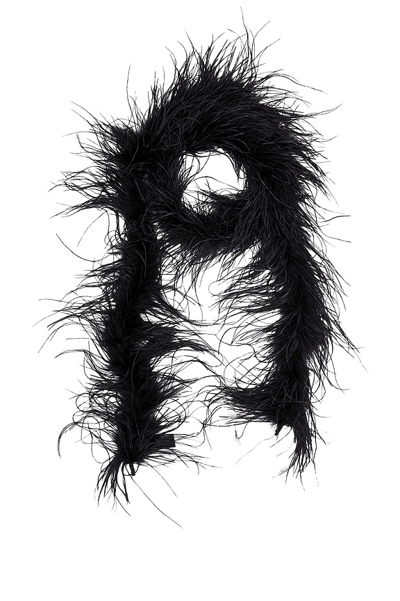 view 2 of 4 Feather Boa in Black