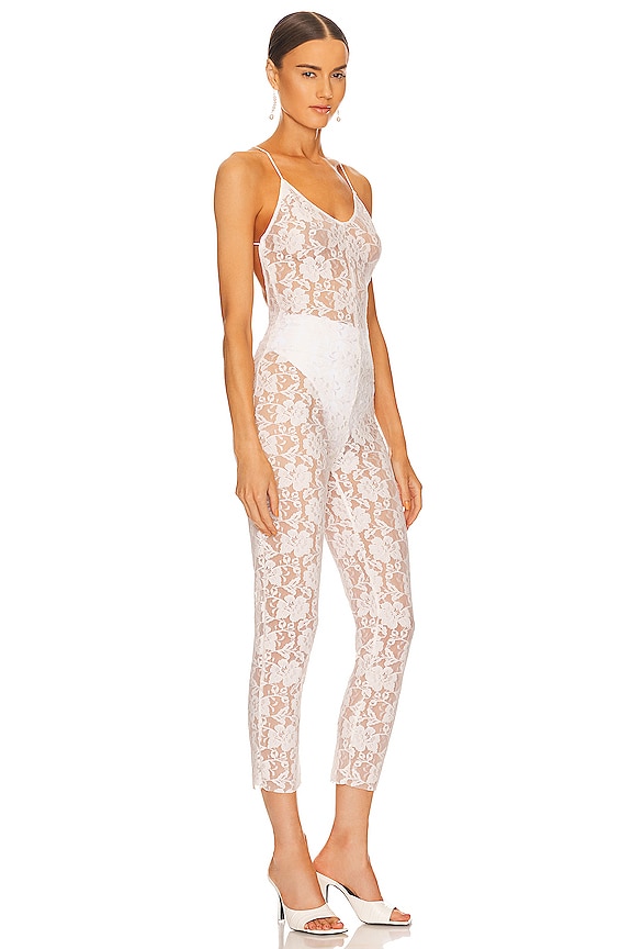 view 2 of 4 Low Back Fara Slip Jumpsuit in Ivory & Peony