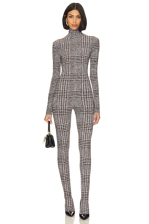 view 2 of 5 캣 수트 in Chocolate Glenn Plaid Tweed