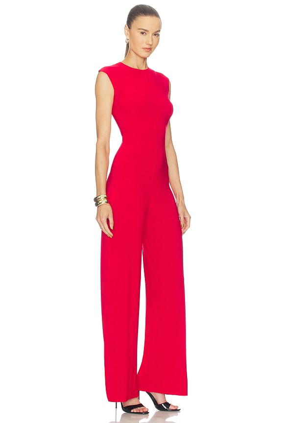 view 2 of 3 Sleeveless Jumpsuit in Tiger Red