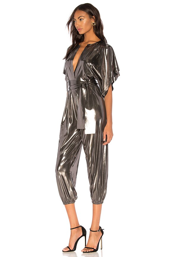 view 2 of 3 Rectangle Jog Jumpsuit in Gunmetal