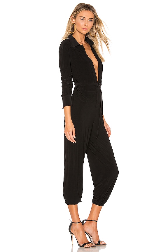 view 2 of 3 Shirt Jog Jumpsuit in Black