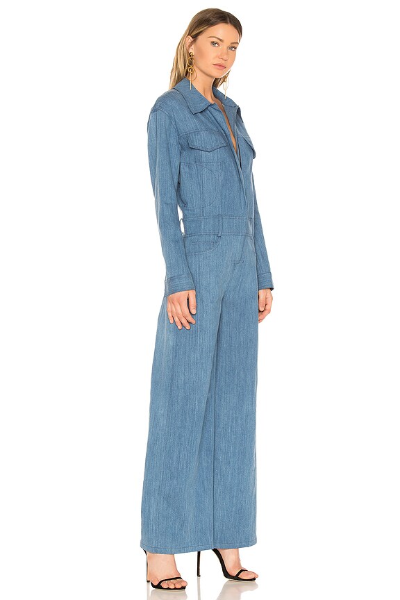 view 2 of 3 Jean Jumpsuit in Light Wash