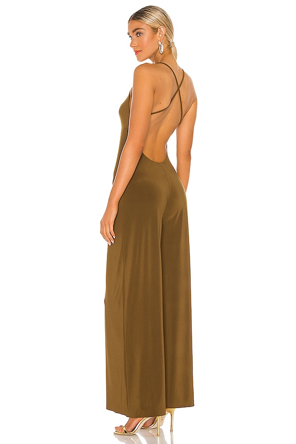view 1 of 3 X REVOLVE Low Back Slip Jumpsuit in Saddle