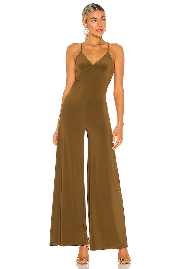view 2 of 3 X REVOLVE Low Back Slip Jumpsuit in Saddle