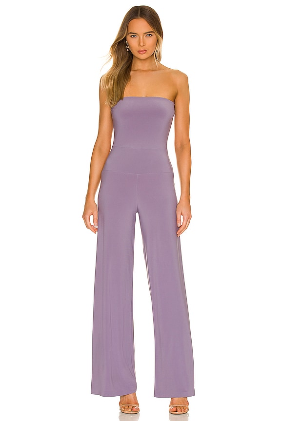 view 1 of 3 Strapless Jumpsuit in Powder Purple