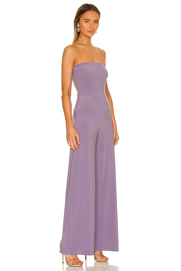 view 2 of 3 Strapless Jumpsuit in Powder Purple