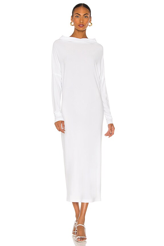 view 2 of 4 All In One Midcalf Dress in White