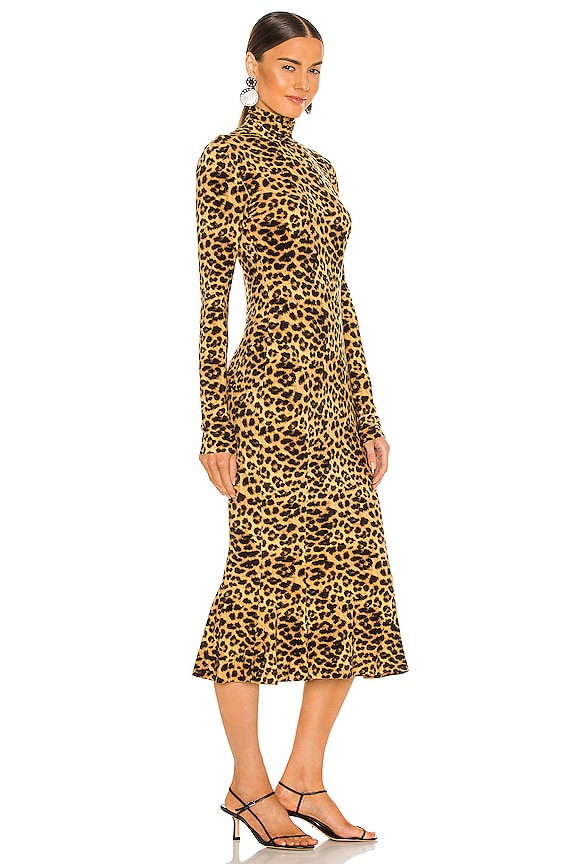 view 2 of 4 x REVOLVE Turtle Fishtail Dress in Golden Leopard