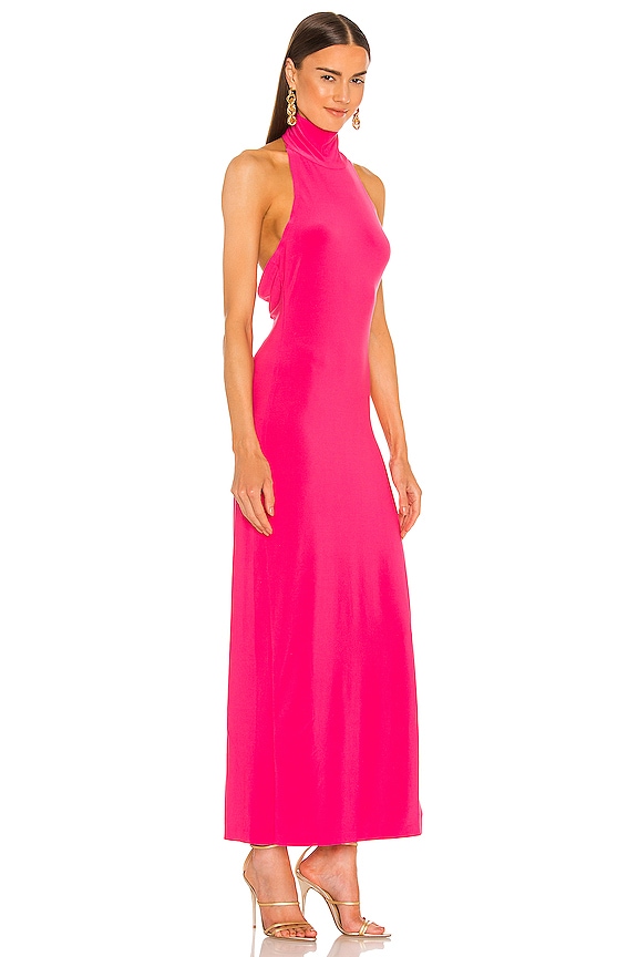 view 2 of 3 Halter Turtle Gown in Rose