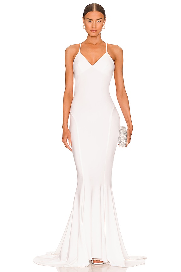 view 2 of 3 Low Back Slip Mermaid in Snow White