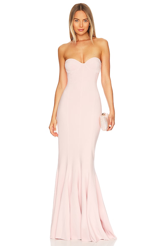 view 1 of 3 Bonded Gown in Blush