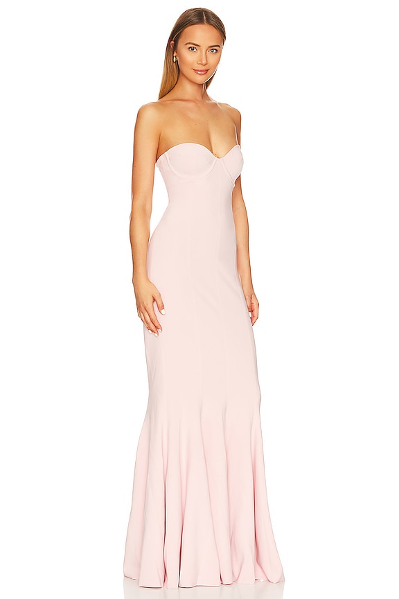 view 2 of 3 Bonded Gown in Blush