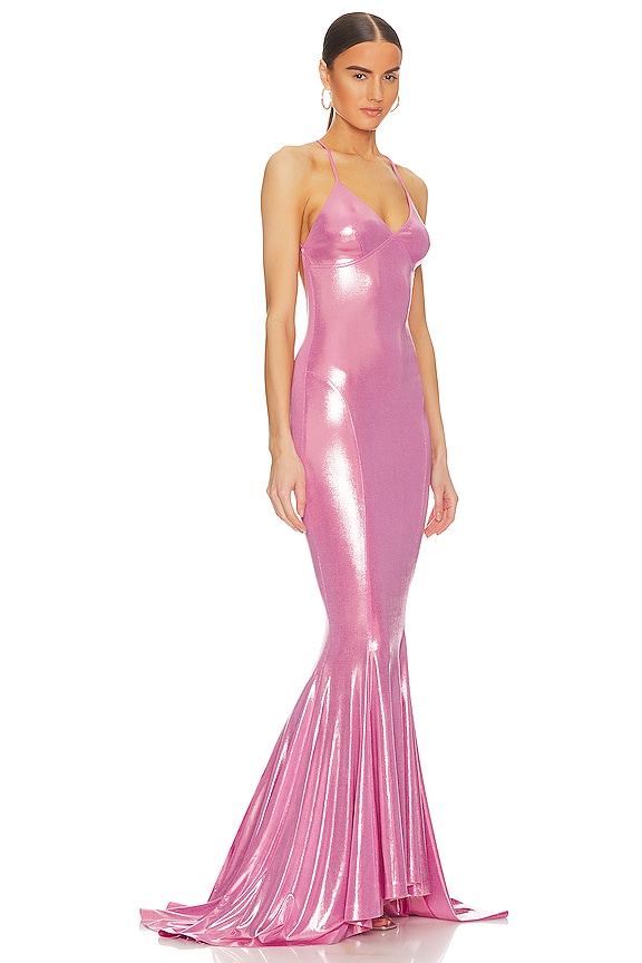 view 2 of 4 VESTIDO LARGO MERMAID in Candy Pink