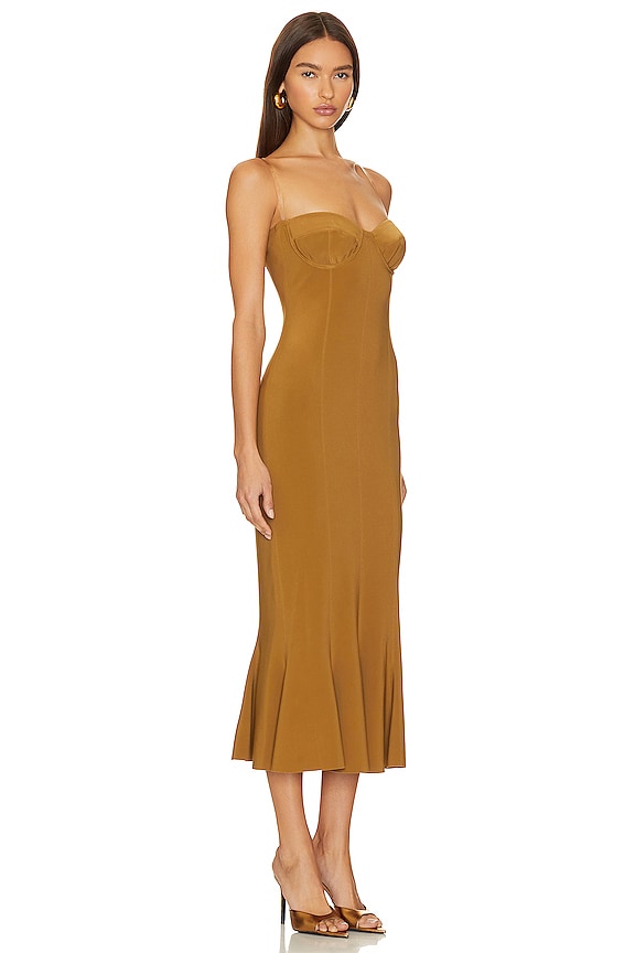 view 2 of 3 ROBE MI-LONGUE in Woods