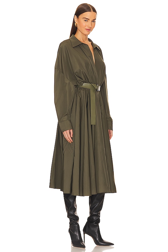 view 2 of 3 VESTIDO MIDI BOYFRIEND in Military